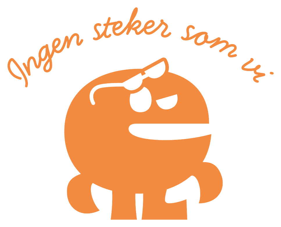 Djursholmsgrillens maskot med solglasögon